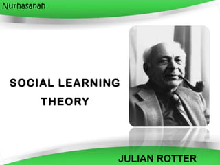 Nurhasanah




 SOCIAL LEARNING
        THEORY



             Powerpoint Templates
                          JULIAN ROTTER1
                                     Page
 