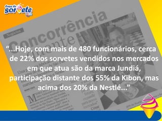 Mantemos mais de 18 mil pontos de vendas nos estados de SP e RJ.