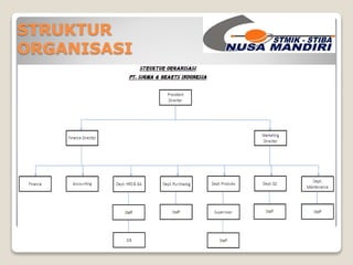 STRUKTUR 
ORGANISASI 
 