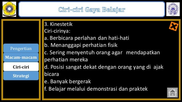 Ppt K 2 Gaya Belajar