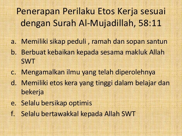 Etika Kerja 2