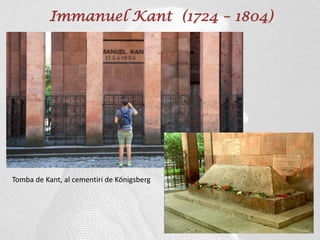Immanuel Kant (1724 – 1804)
Tomba de Kant, al cementiri de Königsberg
 