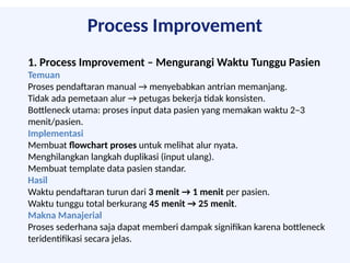 Flow Process Antrian manajemen operasi kasus dan implementasi perbaikan | PPTX