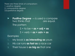 PPT KD 3 COMPARISON DEGREE for class X SMK | PPT