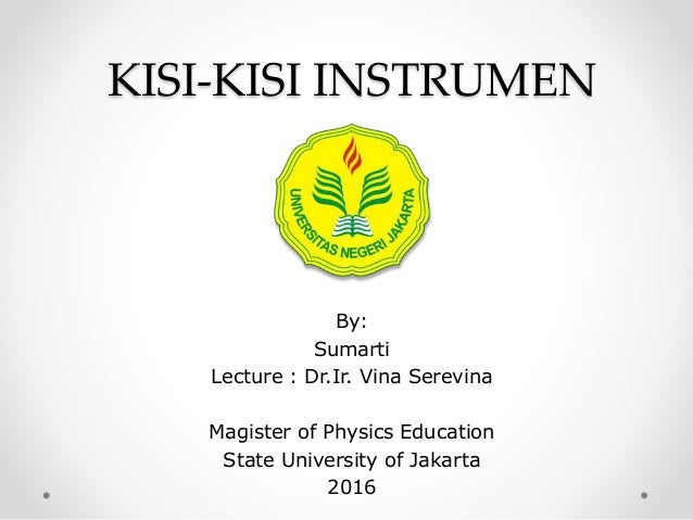 Kisi Kisi Instrumen Sumarti