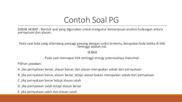 Teknik Penilaian Tes Ari Amp Afdal