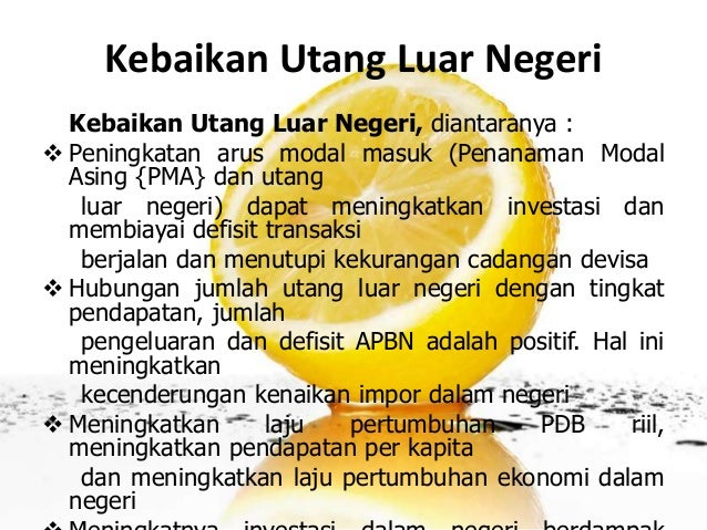 Kebaikan Dan Keburukan Utang Luar Negeri Guru