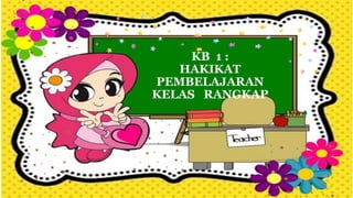 KB 1 :
HAKIKAT
PEMBELAJARAN
KELAS RANGKAP
 