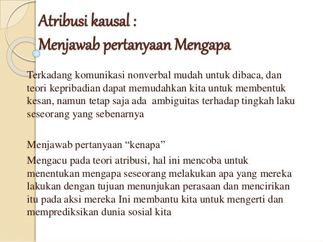 Persepsi Sosial