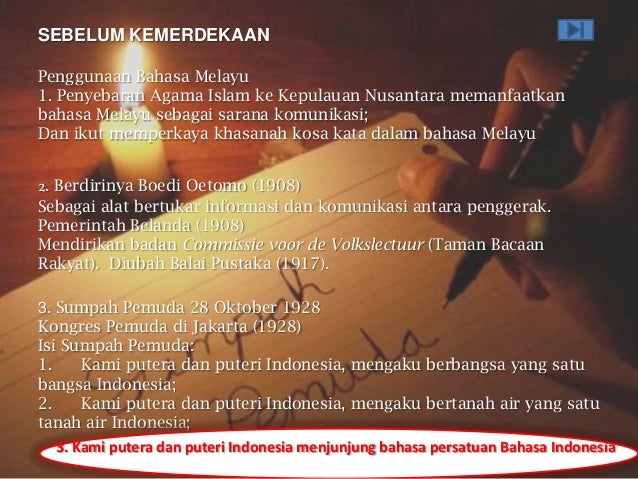 Sejarah dan perkembangan bahasa indonesia