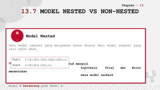 Bab 13 Pemodelan Ekonometrika: Spesifikasi Model | PPTX