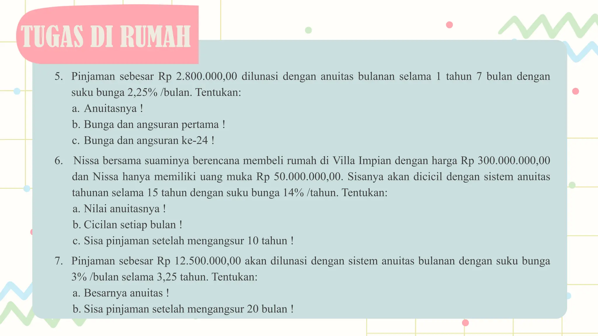 Materi Anuitas | PDF Materi matematika anuitas