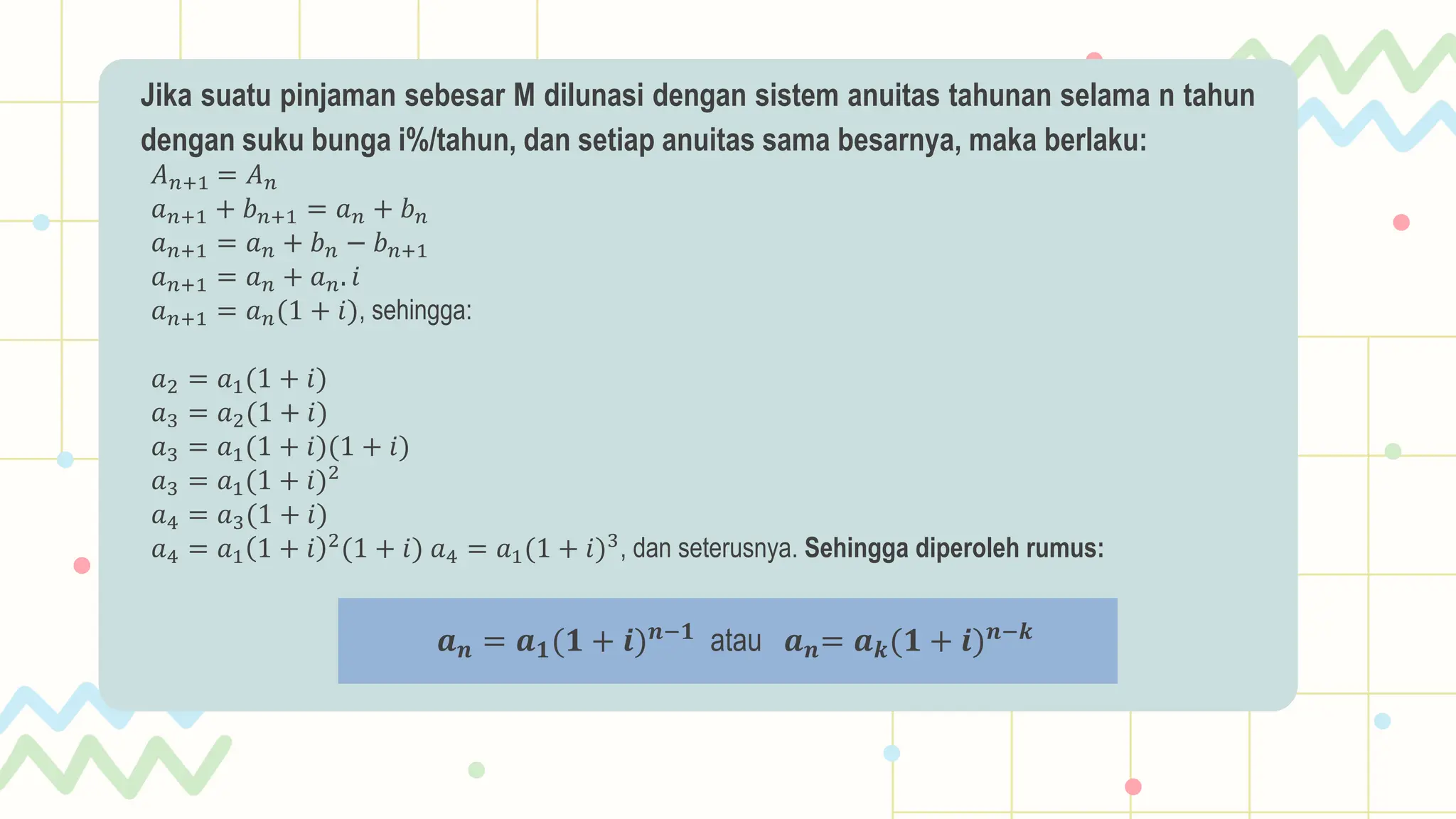 MATEMATIKA EKONOMI MATERI ANUITAS DAN NILAI ANUITAS | PPTX