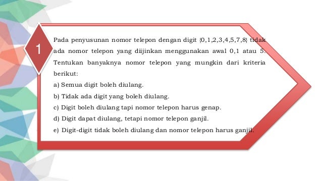 Penyelesaian Soal Kombinatorika