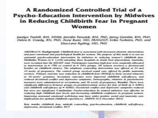 PSIKOSOSIAL PERSALINAN