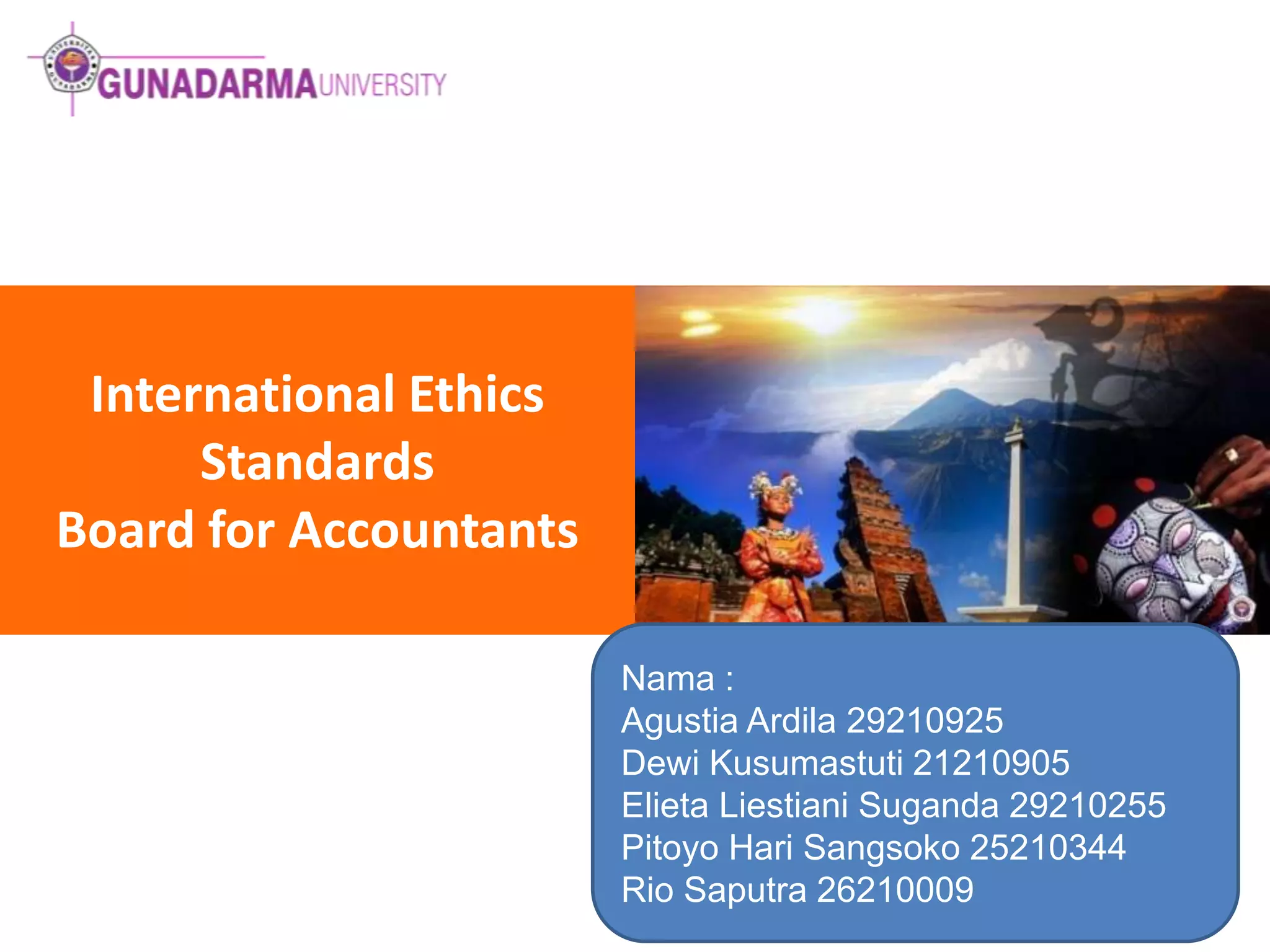 Powerpoint Kelompok International Ethics Standards Board for