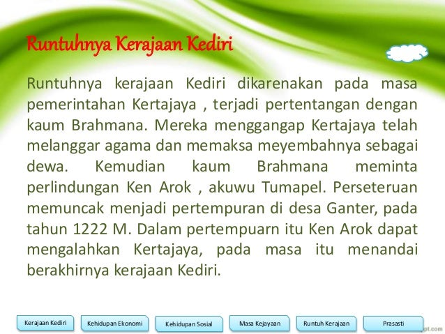 Ppt Sejarah Kerajaan Kediri