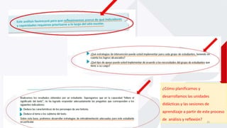 ¿Cómo planificamos y
desarrollamos las unidades
didácticas y las sesiones de
aprendizaje a partir de este proceso
de análisis y reflexión?
25
 