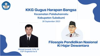 30 September 2023
Kecamatan Palabuhanratu
Kabupaten Sukabumi
Ahmad Junaedi, S.Pd. Gr
CGP Angkatan ke 8
 