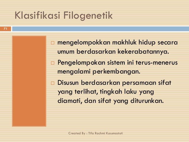 Ppt Klasifikasi Makhluk Hidup Kelas 7