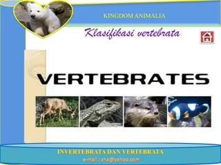 KINGDOM ANIMALIA


Klasifikasi vertebrata
 