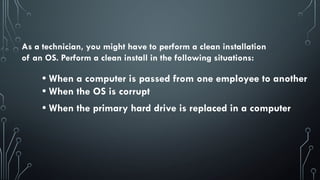 install and configure operating system for CSS | PPTX
