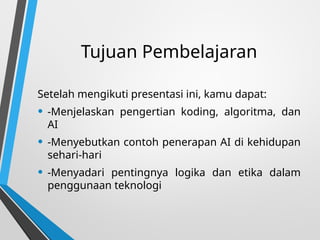 PPT_Koding_Algoritma_AI_SMP VIDEO power point | PPTX