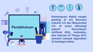 PPT MATERI KODING DAN KECERDASAN ARTIFISIAL UNTUK PEMBELAJARAN | PPTX