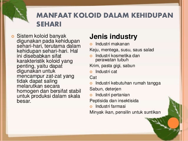 Ppt Koloid Dewi Ain Miftah
