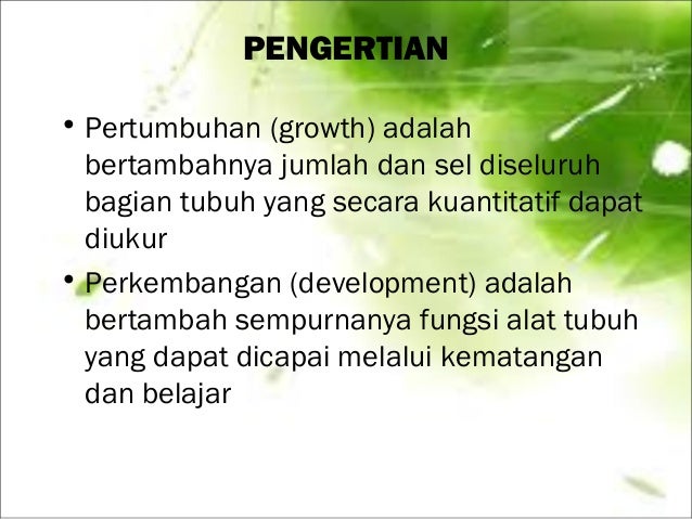 Ppt Konsep Tumbuh Kembang Anak 