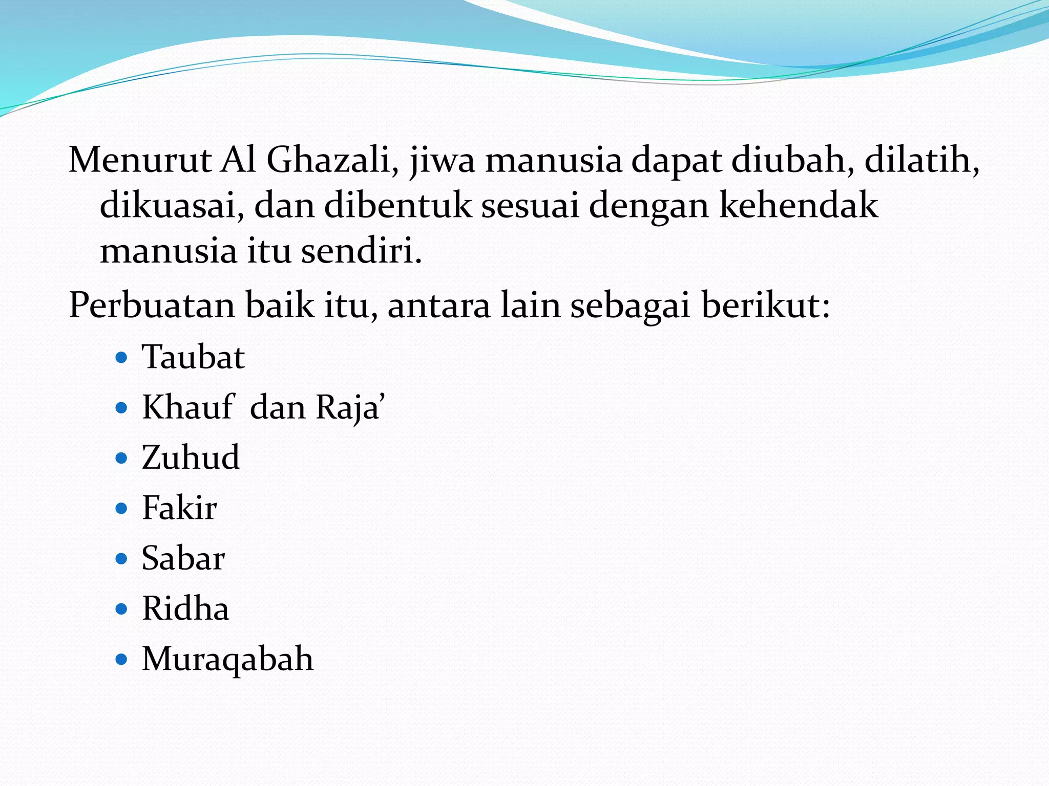 Raja Ridha PPT Konsep Takhali,Tahalli,Tajalli | PPTX
