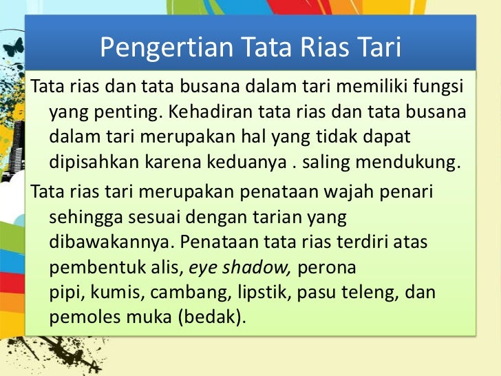 Tata Rias Dan Busana
