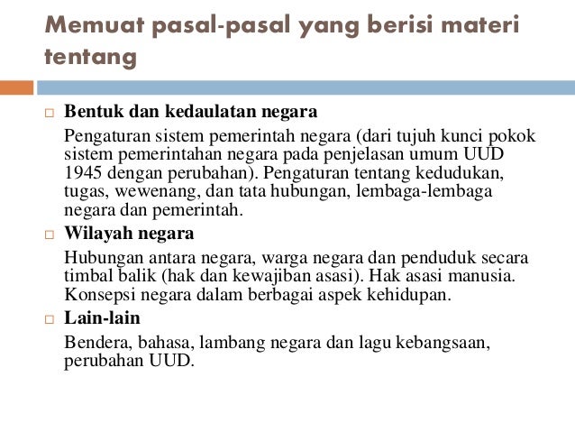 KONSTITUSI DALAM KONTEKS KETATANEGARAAN REPUBLIK INDONESIA KONSTITUSI DALAM KONTEKS KETATANEGARAAN REPUBLIK INDONESIA