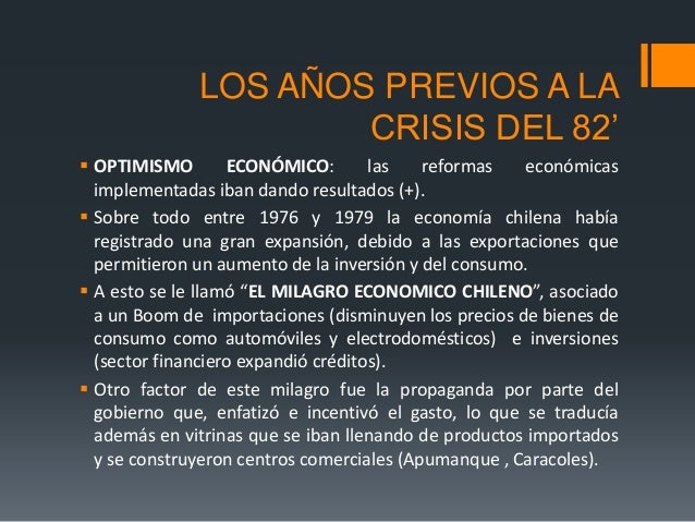 P pt la crisis de 1982