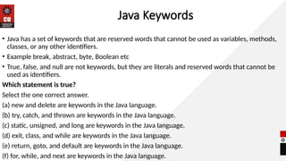 PPT Lecture-1.2 java basics jvm, literals, | PPT