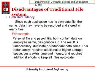 PPT Lecture 1.1 and 1.2(Database concepts and database system ...