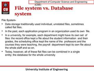 PPT Lecture 1.1 and 1.2(Database concepts and database system ...