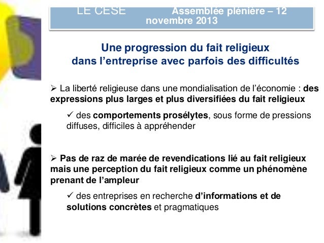 Le Fait Religieux En Entreprise