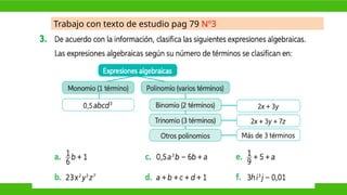 Trabajo con texto de estudio pag 79 Nº3
 