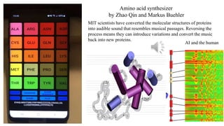 Musical Notes Protein How scientists and artists are discovering musical patterns in protein ...
