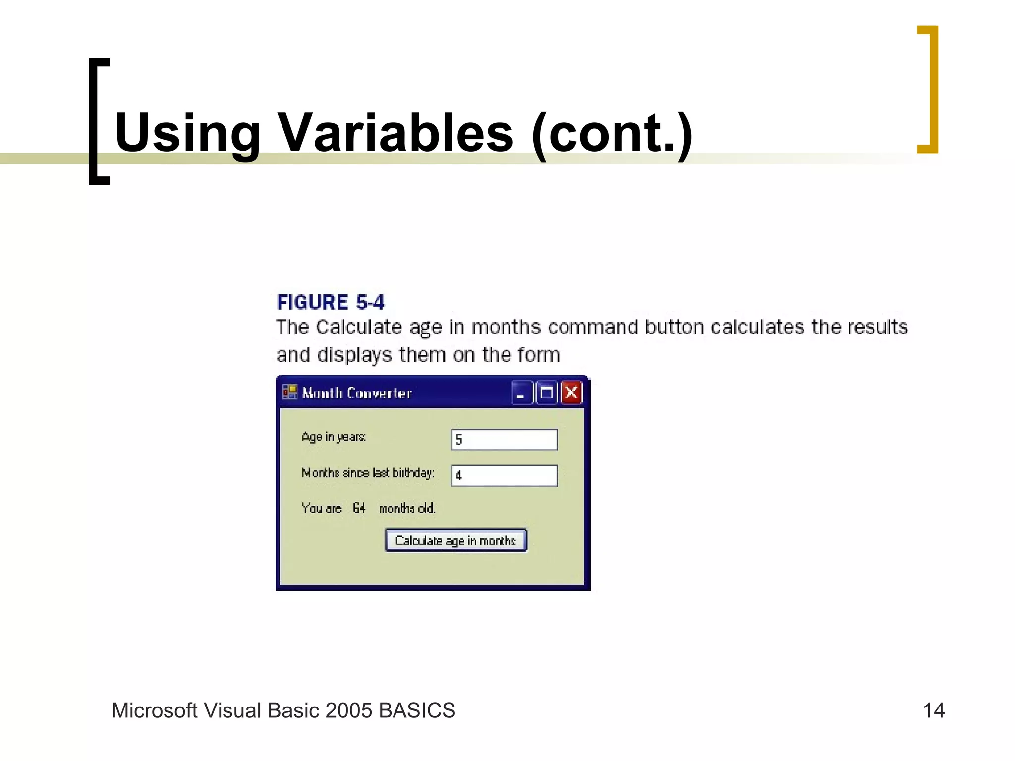 Using Variables (cont.) 