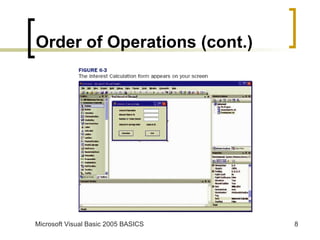 Order of Operations (cont.) 