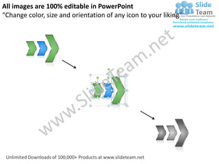 All images are 100% editable in PowerPoint
“Change color, size and orientation of any icon to your liking”
 