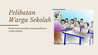 Pelibatan
Warga Sekolah
Peserta merumuskan strategi pelibatan
warga sekolah
 