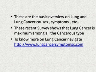 lung cancer Treatment | PPTX