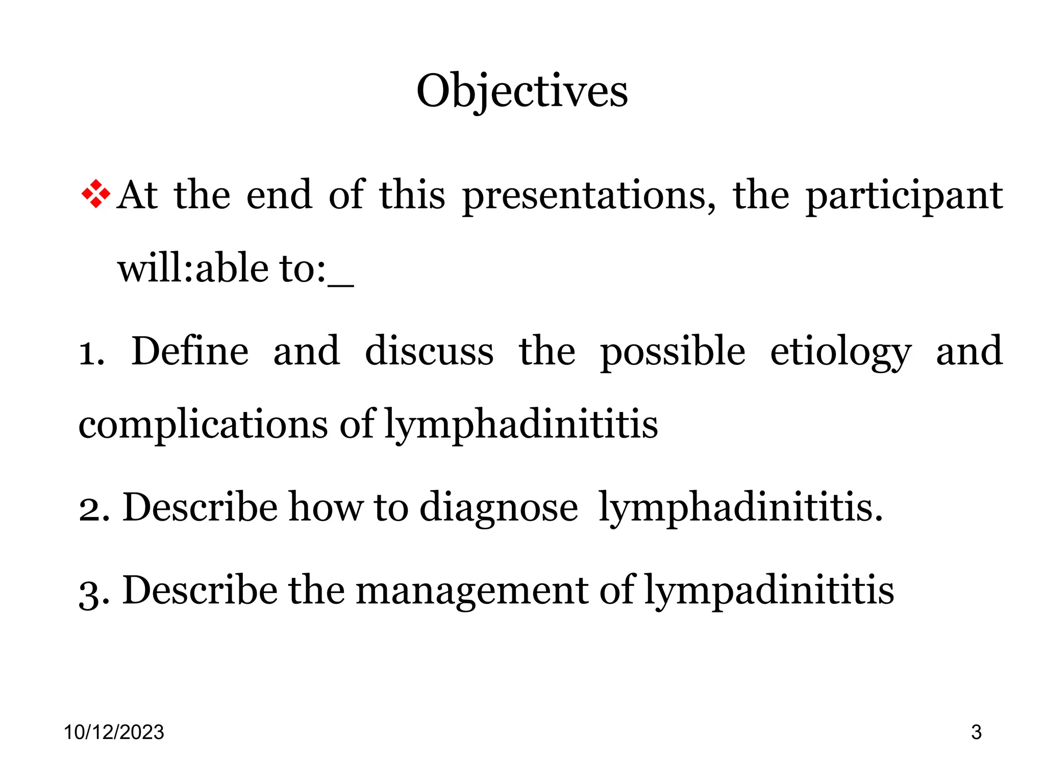 Ppt Lymphadenitis 1 Pptx