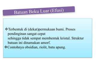 PPT MACAM-MACAM BATUAN TGGEOGRAFI KLS 12 | PPTX