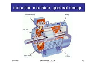 induction machine, general design




2010-2011    Mohamed ELLEUCH     13
 