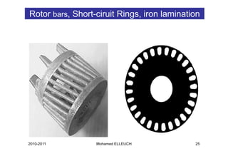 Rotor bars, Short-ciruit Rings, iron lamination




2010-2011         Mohamed ELLEUCH            25
 