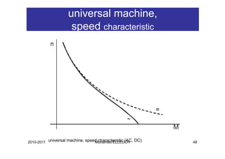 universal machine,
                     speed characteristic
                      p




2010-2011 universal machine, speed characteristic (AC, DC)
                                 Mohamed ELLEUCH             48
 